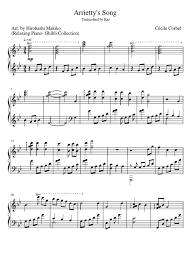 Arriettys Song Pdf
