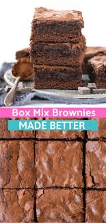 Easy Brownies From A Box Mix In 2020 Boxed Brownies Better Boxed Brownie Recipes Best Boxed Brownie Recipe