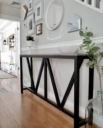 Farmhouse V Console Table Farmhouse Console Table Diy Console Table Home Decor