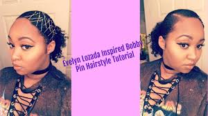 I am so excited to share this video and i really hope you will. Evelyn Lozada Inspired Bobby Pin Hairstyle Tutorial For Natural Hair Youtube