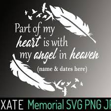 Download Your Wings Were Ready But My Heart Was Not Memorial Svg Jpg Etsy Letter From Heaven In Loving Memory I Thought Of You Today