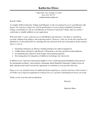 Best Lead Educator Cover Letter Examples Livecareer