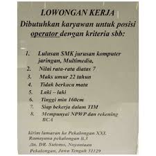 Lowongan kerja guru bk dan it 1. Loker Pekalongan Photos Facebook
