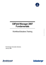 Oilfield Manager 2007 Fundamentals