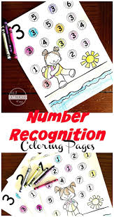 This collection of 5 free printable coloring pages will keep your little one entertained and learning at the same time!. Free Preschool Summer Number Recognition Coloring Page Worksheets