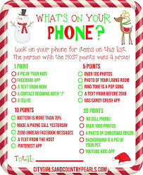 What S On Your Phone Christmas Party Game Printable Christmas Game Party Phone Christmas Party Games For Groups Fun Christmas Games Christmas Party Games