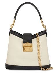 Gucci Wonka Gg Up Shiny Leather Shoulder Bag M White Nero Luisaviaroma