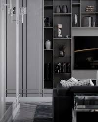 Living Room Cabinets Built In Modern Modern Grey Living Room Living Room And Kitchen Design Living Room Storage Cabinet