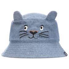 An Adorable Sunhat For Baby Boys By British Brand Joules Made In Blue Cotton Chambray With A Colourful Bear Print Lining It Girls Accessories Baby Hats Hats