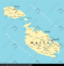 Map of malta shows the international boundaries along with airport and major attractions of the the total population of malta, as per the un data is 441,766 as on aug 2020; Malta Political Map Stock Photo 14848819 Panthermedia Stock Agency