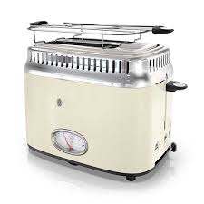 Retro Style 2 Slice Toaster Cream Stainless Steel Stainless Steel Toaster Toaster Retro Toaster