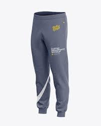 Download Men S Heather Cuffed Sweatpants Front Left Half Side View In Apparel Mockups On Yellow Images Object Mockups Clothing Mockup Sweatpants Mockup Free Psd