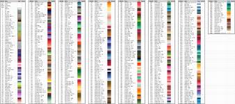 Best Free Printable Dmc Color Chart Garza S Blog