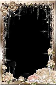 Flower Photo Frame Psd With Roses Flower Frame Foto Frame Flower Background Wallpaper