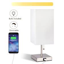 Free shipping & free returns*. Usb Bedside Table Lamp Coolwest Modern Table Desk Lamp With Useful Usb Charging Port 3 Level Brightness Dimmable Nightstand Lamp Perfect For Bedroom Living Room Or Office E27 Led Bulb Included Buy
