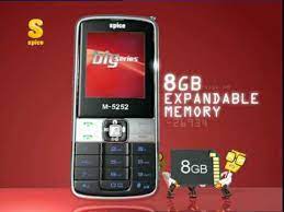 Spice M5252 Big Series Phone with 8 GB ...