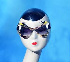 Tropical Toucan Tiki Pinup Sunglasses