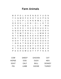 With our word search puzzle generator, you can easily create new puzzles that are never the same and always different, providing you with an unlimited supply of word searches … Farm Animals Word Search