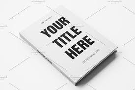 White Blank Book Mockup Business Card Mock Up Text Image Blank Book