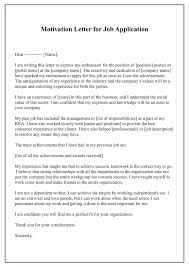 Motivation letter for job is also known as the letter of motivation for employment, motivational letter for job offer, etc. 4 Sample Of Motivation Letter For Job Template With Example Motivation Letter