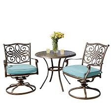 Patio Dining Set Small 3 Piece Outdoor Porch Deck Lawn Pool Garden Balcony Diner Conversation Seating Patio Dining Set Aluminum Furniture Patio Dining