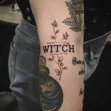 Lunar Spell On Instagram There S A Little Witch In All Of Us Credits Little Witch Tattoo Witch Witchcraft Tattoos Witch Tattoo Sleeve Tattoos