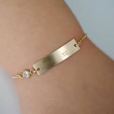 Personalized Baby Bracelet Gold Rose Gold Or Silver Bar Bracelet Sterling Silver Baby Bracelet Rose Gold Baby Bracelet Baby Bracelet Gold Baby Bracelet Silver Bar Bracelet