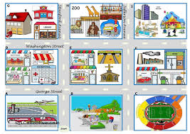 Asking For Directions There Be Prepositions Directions Map Boardgame 4 Tasks 24 Cards 4 Suggestions For Th Prepositions Board Games Map Worksheets