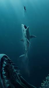 The Meg 2018 Wallpaper On Inspirationde Sea Creatures Drawing Ocean Wallpaper Scary Ocean