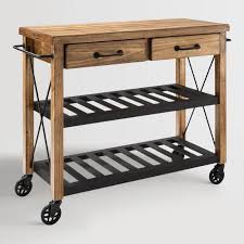 Look through a variety of kitchen carts that is sure to blend well with your interiors as well as keep your space effortlessly organized. Wood And Metal Industrial Kitchen Cart World Market