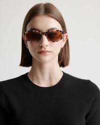 Cora Polarized Acetate Sunglasses in Tan Tortoise with Brown Lens