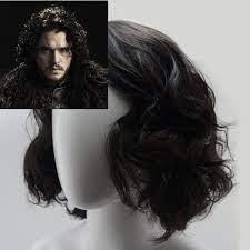 Jon Snow Wig Game Of Thrones Short Black Curly Mens Halloween Costume Accessory Jons Mens Halloween Costumes Halloween Costume Accessories Costume Accessories