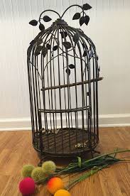 Large Bird Bath For Cage Cast Iron Birdcage Large Birdcage Vintage Bird Cage Wedding Birdcage Vintage Halloween Antique Bird Cage Romantic Home At Ageless Alch Antique Bird Cages Bird Cage Bird Cage Centerpiece