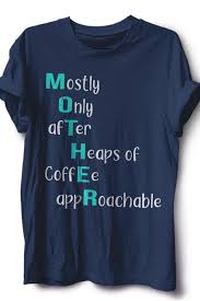 Womens Funky Coffee Mom Tshirt Funny Crossword Puzzle Mother Pun Mothers Day Funky Mommy Shirts Shirts Familien Shirts Partnerlook