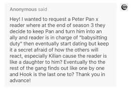 Fandom Imagines Secretly Dating Peter Pan Imagine