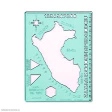 La república del perú abarca un área total de 1. Plantilla Mapa Peru Geografico Artesco 10254105