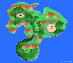 Dq4 ゴットサイドのワールドマップ 世界地図 Fc版ドラゴンクエスト4 完全攻略 Dragon Quest4 ゲーム攻略メモ