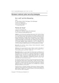 View hundreds of cyber security specialist resume examples to learn the best format, verbs, and fonts to use. Pdf Nineteen National Cyber Security Strategies