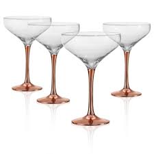 Artland 10 Oz Saucer Champagne Desert Coupe Glass Set Of 4 52016b The Home Depot In 2020 Coupe Glass Artland Glass Set