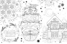 Fensterbilder Ausmalbilder Für Weihnachten Und Winter