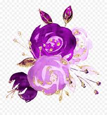 Beautiful watercolor flowers arrangement of rose flowers. Watercolor Flowers Bouquet Bunch Purple Purple And Gold Flower Png Emoji Bouquet Emoji Free Transparent Emoji Emojipng Com