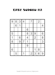 The templates are available from micros. Easy Sudoku Puzzle 2 Author Puzzles To Print Subject An Easy Sudoku Puzzle And Its Solution