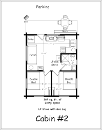 Archer S Poudre River Resort Cabin 2 2 bedroom floor plans boast cozy living spaces with little maintenance requirements.