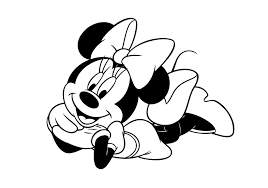 Disney Minnie Sdraiata Disegno Da Colorare Gratis Disegni Da Colorare E Stampare Disegni Da Colorare Immagini Disney Pagine Da Colorare Disney