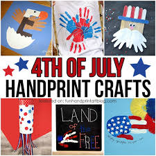 Send an ecard to loved ones and wish them happy 4th of july on this most american days of all! 4th Of July Kids Handprint Arts And Crafts Fun Handprint Art