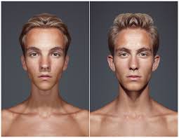 Looking to make your face more symmetrical? Julian Wolkenstein Symmeytrical Portraits 2010 R U M T O S S E T