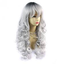 Hey, there are multiple ways to get dye in your hair. Wiwigs Wiwigs Romantic Long Curly Wig Grey Off Black Dip Dye Ombre Hair Uk