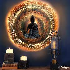 Buddha Decor Buddha Wall Art Buddha Decor Peaceful Wall Decor