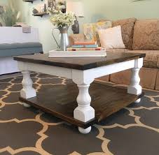 Farmhouse Coffee Table With Bun Feet 36x36x19 Etsy In 2020 Coffee Table Farmhouse Coffee Table Coffee Table Makeover