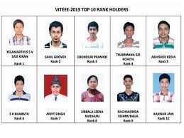 Viteee 2021 exam dates, registration process, application forms, eligibility, syllabus. Top 10 Rank Holders Of Viteee 2013 Exam Careerindia